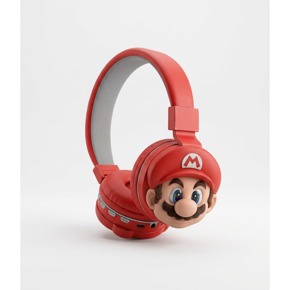 Casque Bluetooth MP3 SUPER-MARIO AH-806S / Rouge