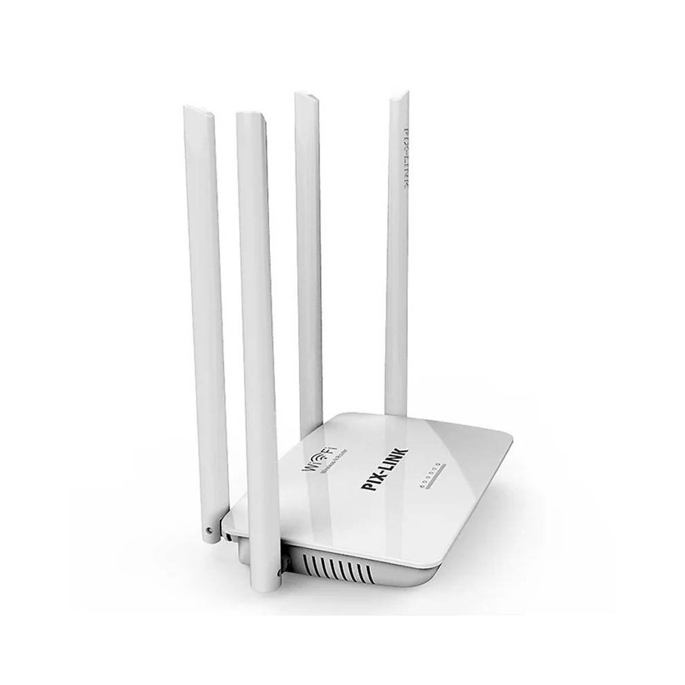 Répétiteur wifi Pix-Link LV-WR08Q 4 entennes / Blanc