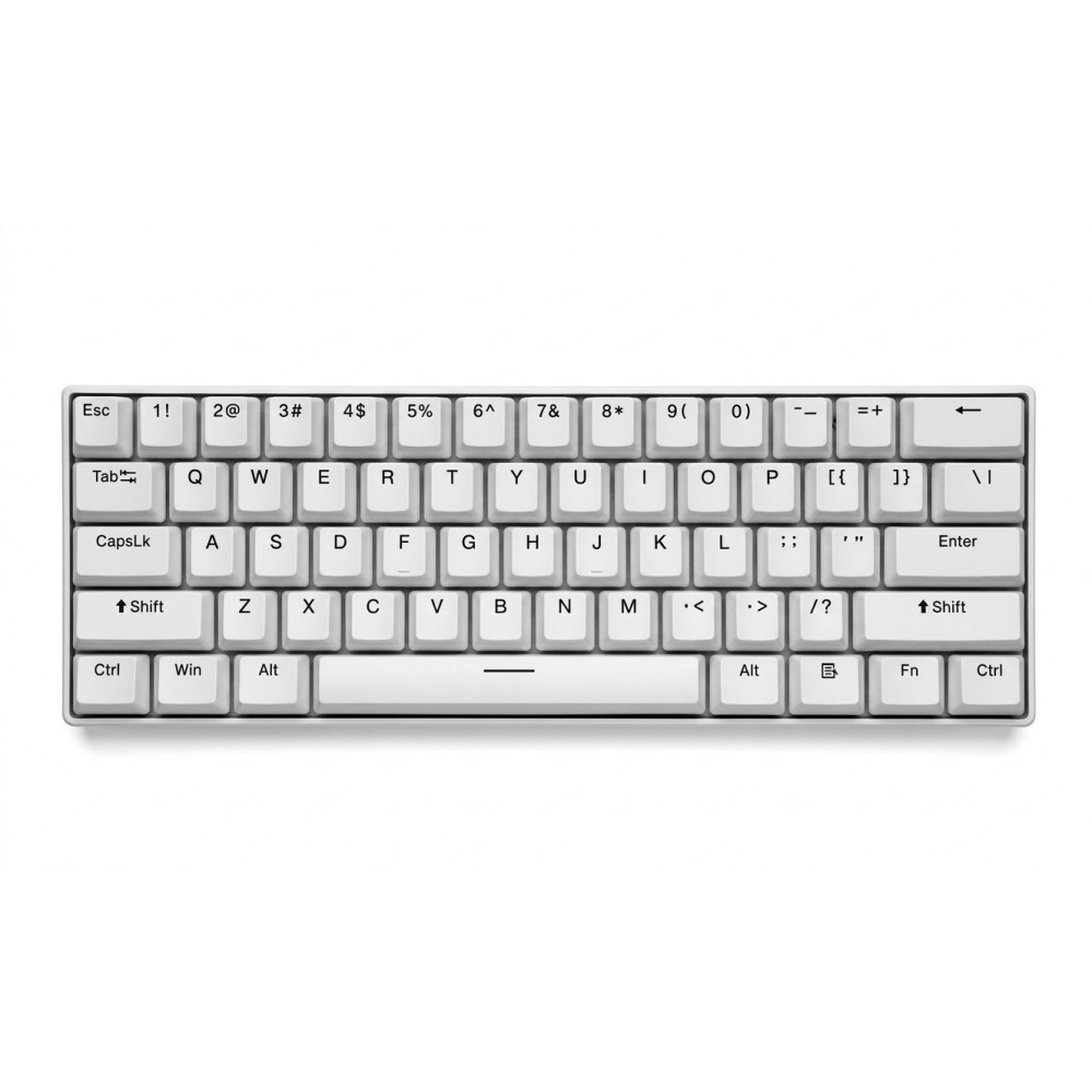 Clavier Gaming  Mecanique Filaire H61K RGB Blue Switch / Blanc