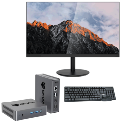 Mini Pc de bureau BMAX B3 PRO / N4500 / 8 Go / 256 SSD / Windows 11 Pro / Silver Avec Écran DAHUA 24" Full HD VA / 100 Hz