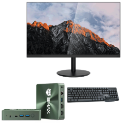 Mini Pc de bureau BMAX B6 PLUS / i3-1000NG4 / 12 Go / 512 Go SSD / Windows 11 / Vert Avec Écran DAHUA 24" Full HD VA / 100 Hz