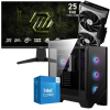 Setup Gamer Special Pc de Bureau Gaming / i5-14400F / RTX 5070 12G / 32 Go Avec Écran Gaming MSI 24.5" Full HD Rapid IPS / 240 Hz