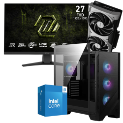 Setup Gamer Special Pc de Bureau Gaming / i5-14400F / RTX 5070 12G / 32 Go Avec Écran Gaming MSI 27" Full HD IPS / 240 Hz