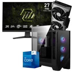 Setup Gamer Special Pc de Bureau Gaming / i7-13700F / RTX 5070 12G / 64 Go Avec Écran Gaming MSI 27" Full HD IPS / 240 Hz