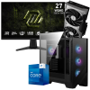 Setup Gamer Special Pc de Bureau Gaming / i7-13700F / RTX 5070 12G / 32 Go DDR5 Avec Écran Gaming MSI 27" WQHD IPS / 200 Hz / Noir