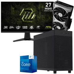 Setup Gamer Special Pc de Bureau Gaming / i7-13700F / RTX 5070 12G / 128 Go Avec Écran Gaming MSI 27" WQHD IPS / 200 Hz