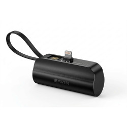 Power Bank BAVIN 5000MAH fast charging 18.5WH with STAND / NOIR
