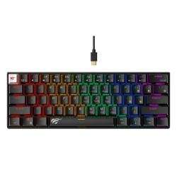 Clavier Gamer Filaire HAVIT BACKLIT KB903L / RGB / Noir