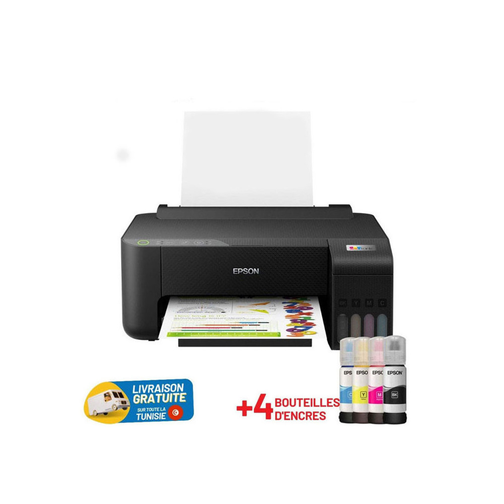 Imprimante Monofonction à réservoir intégré Epson ECOTANK L1250 / Wifi / Noir