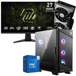 Setup Gamer Special Pc de Bureau Gaming / i7-14700F / RTX 5070 12G / 128 Go Avec Écran Gaming MSI 27" WQHD IPS / 200 Hz