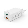 Chargeur rapide Hama USB-C/USB-A / PD 45W / Blanc