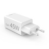 Chargeur rapide Hama USB-C/USB-A / PD 45W / Blanc