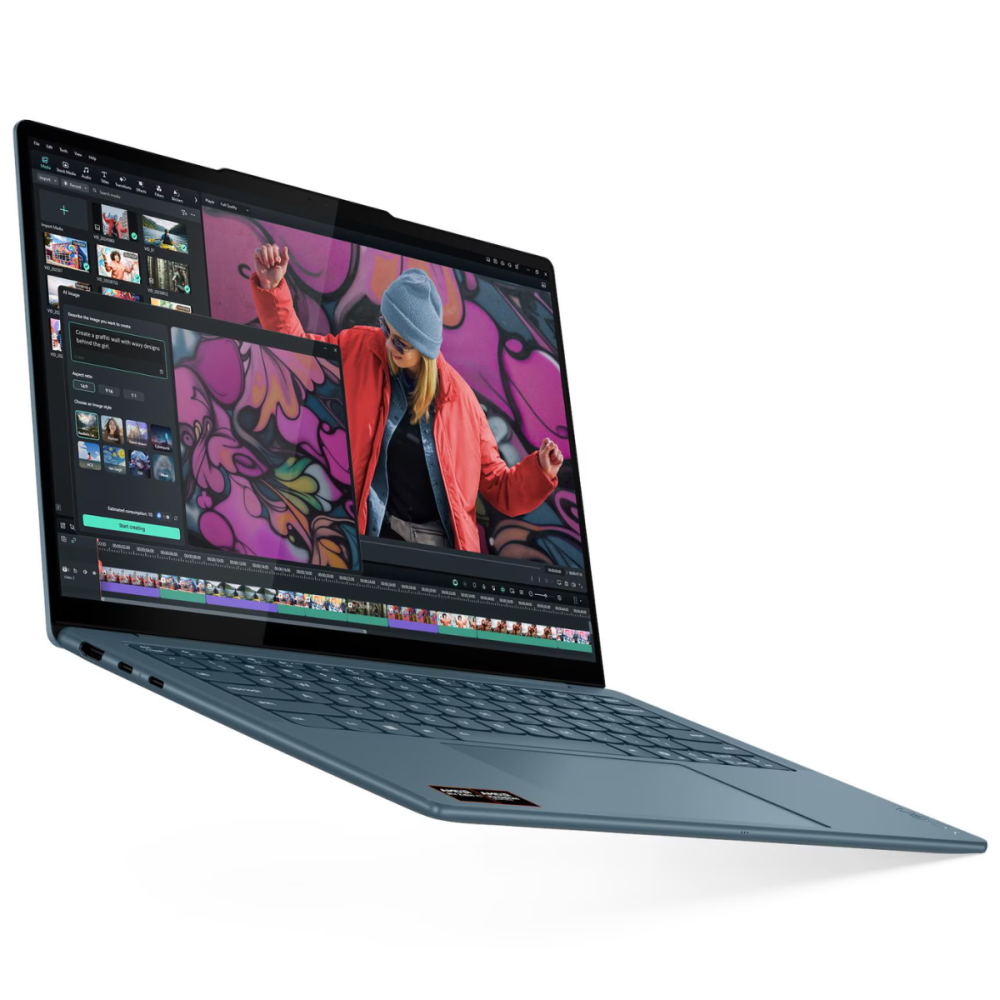 Pc Portable Lenovo Yoga Slim 7 14AKP10 / Ryzen AI 5 330 / 16 Go / 512 Go SSD / Gris Avec Hub Lenovo USB-C