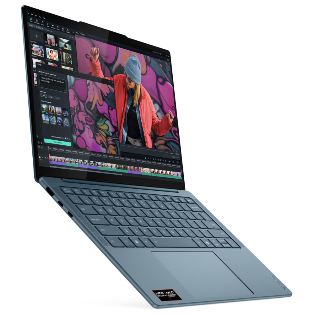 Pc Portable Lenovo Yoga Slim 7 14AKP10 / Ryzen AI 5 330 / 16 Go / 512 Go SSD / Gris Avec Hub Lenovo USB-C