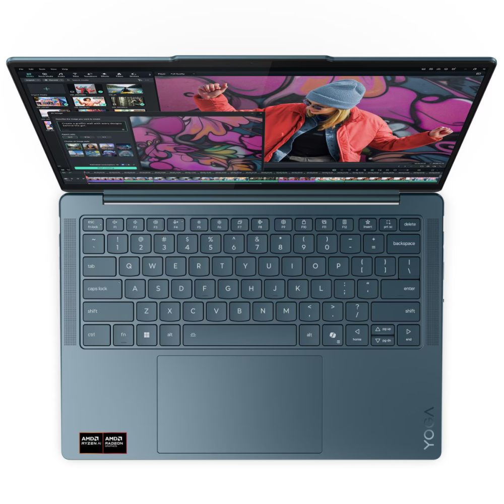 Pc Portable Lenovo Yoga Slim 7 14AKP10 / Ryzen AI 5 330 / 16 Go / 512 Go SSD / Gris Avec Hub Lenovo USB-C