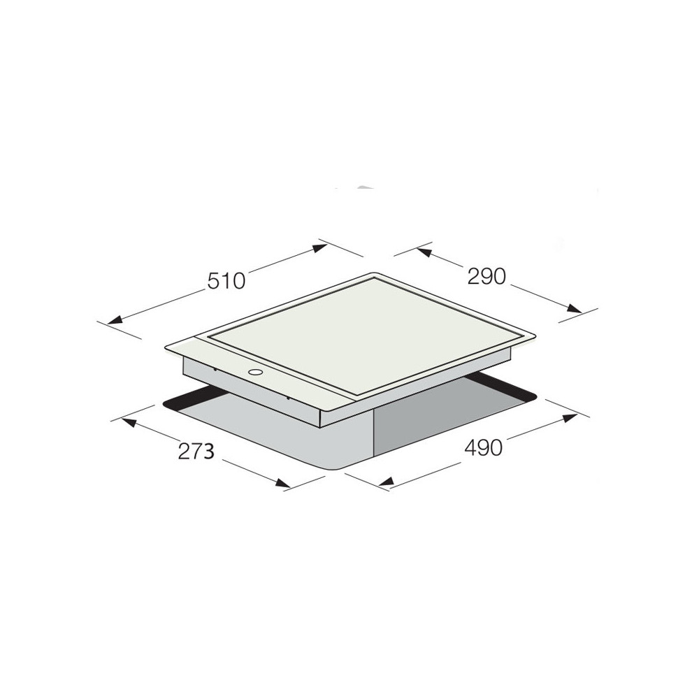 PLAQUE DE CUISSON FOCUS 1 FEU 30 CM / QUADRA-31 / INOX