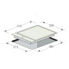 PLAQUE DE CUISSON FOCUS 1 FEU 30 CM / QUADRA-31 / INOX