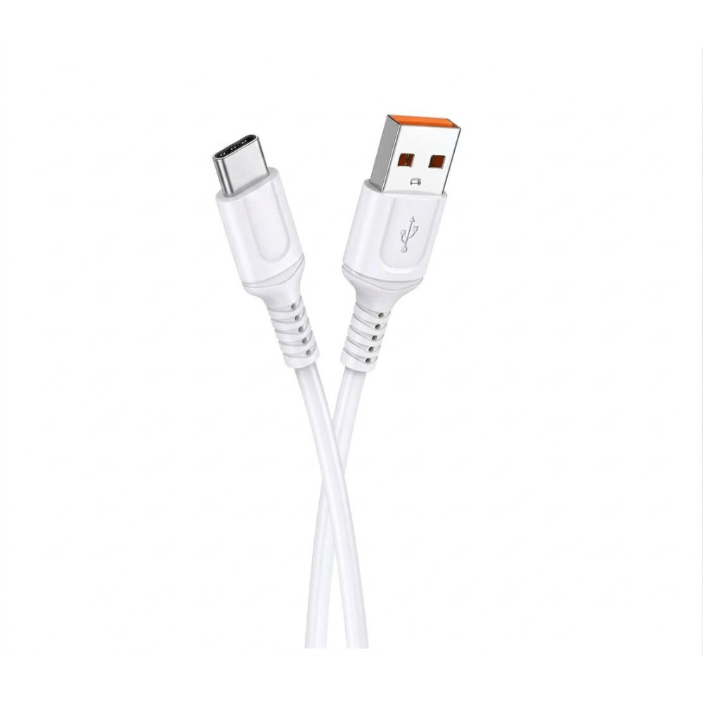 Cable Chargeur Elektrum USB-A vers TYPE-C / 20W / Blanc