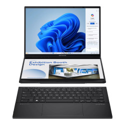 Pc Portable ASUS Zenbook Duo UX8406CA / Ultra 9 285H / 32 Go / 1 To SSD / Windows 11 / Gris