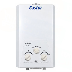 CHAUFFE BAIN CASTORE 6 Litres GAZ NATUREL / Blanc