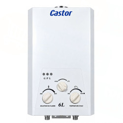 CHAUFFE BAIN CASTORE 6 Litres GAZ BOUTEILLE / Blanc