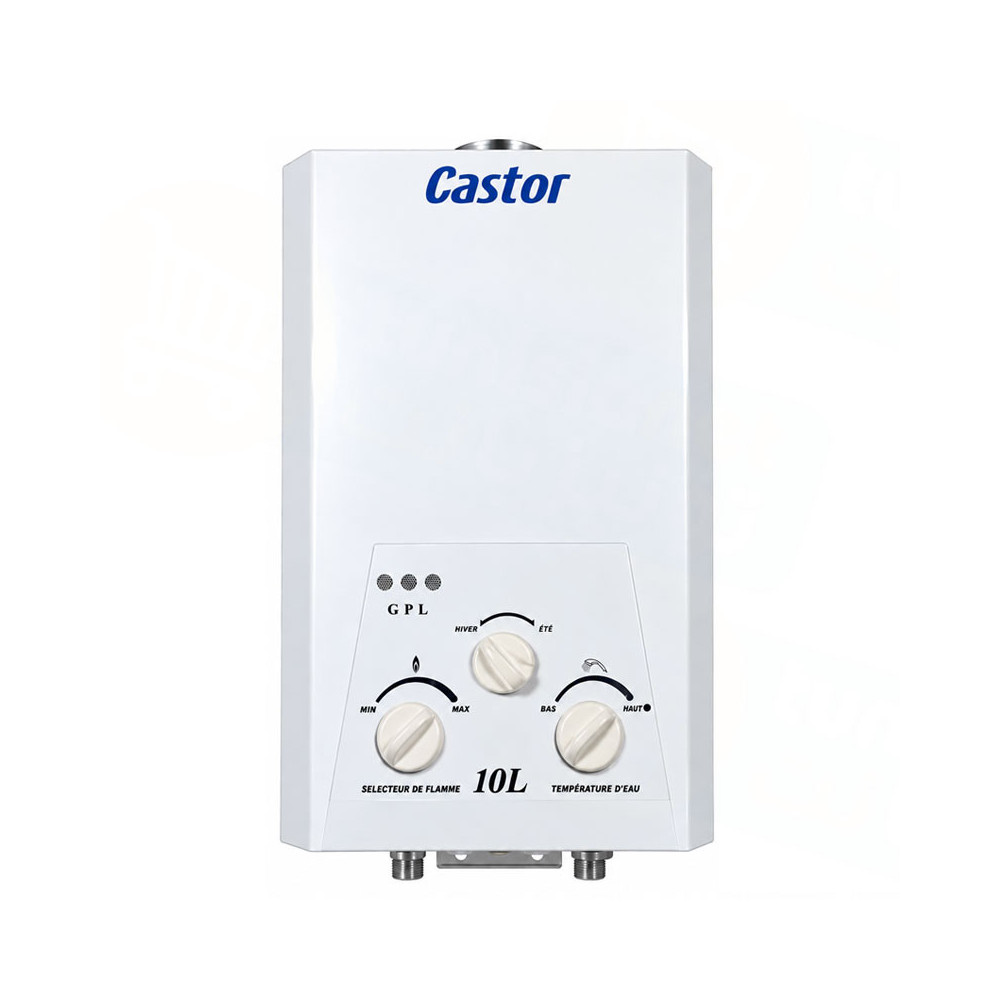 CHAUFFE BAIN CASTORE 10 Litres GAZ BOUTEILLE / Blanc