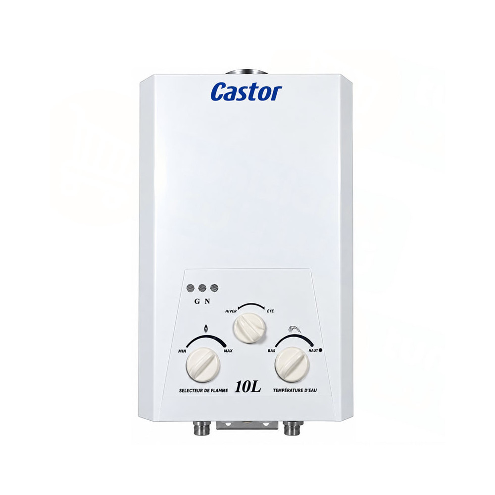 CHAUFFE BAIN CASTORE 10 Litres GAZ NATUREL / Blanc