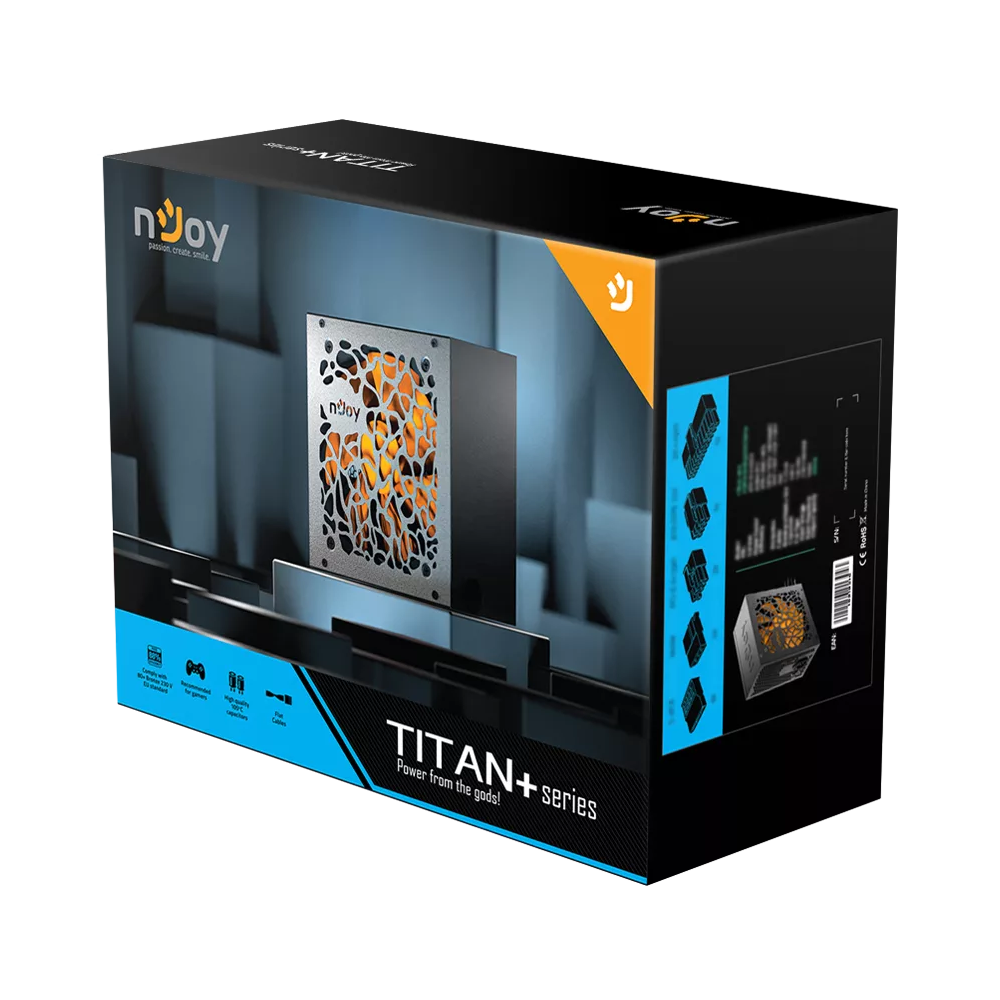 Boite d'alimentation Njoy Titan+ 550W 80+ Bronze / Noir