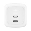 Chargeur mural Belkin 67 W double USB GAN avec PPS / Blanc
