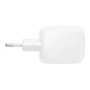 Chargeur mural Belkin 67 W double USB GAN avec PPS / Blanc