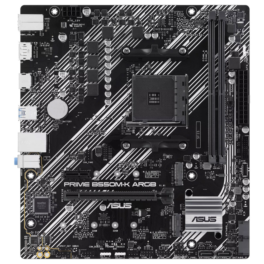 Carte mère Asus Prime B550M-K ARGB
