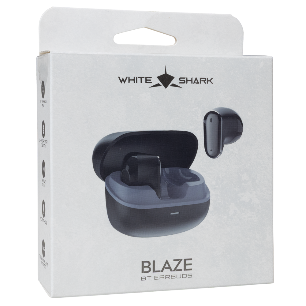 Écouteur Bluetooth Gaming White Shark BLAZE Avec Microphone / Black