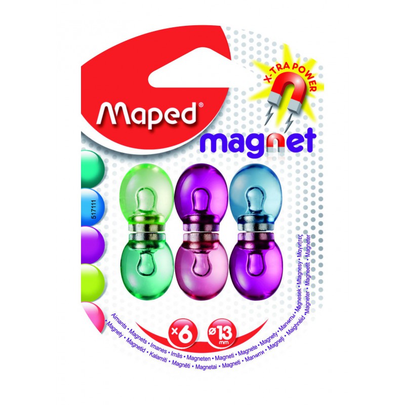 6x Aimants Maped FANCY 13 mm