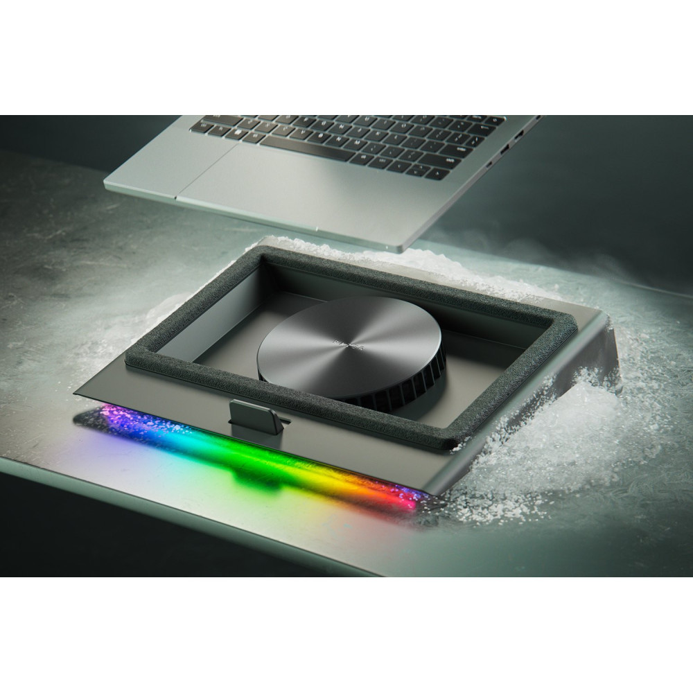Support de refroidissement pour ordinateur portable Razer 14" à 18" / RGB / Noir