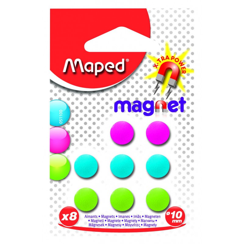 8x Aimants Maped Blister 10 mm