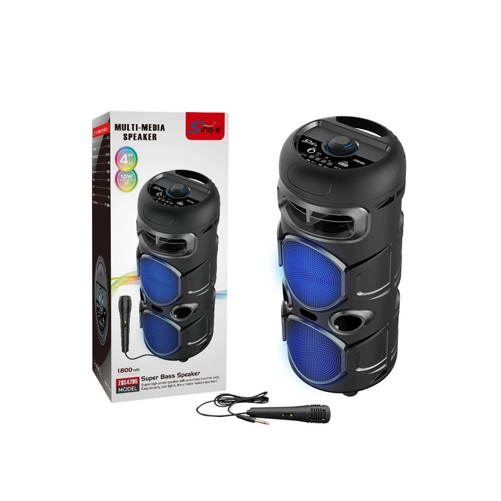 Haut Parleur Sans Fil ZQS 4295 avec Microphone / Noir
