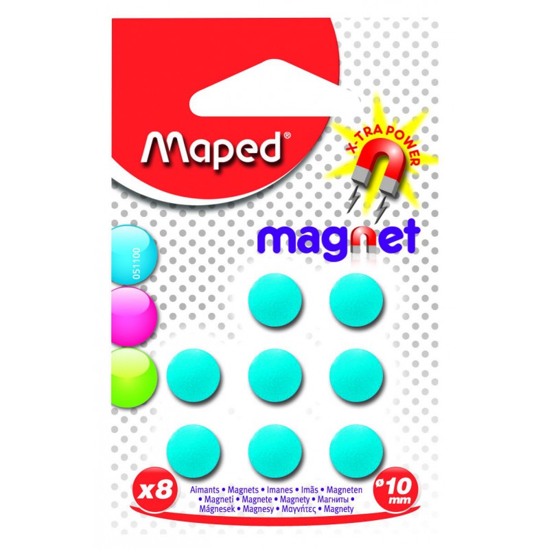 8x Aimants Maped Blister 10 mm