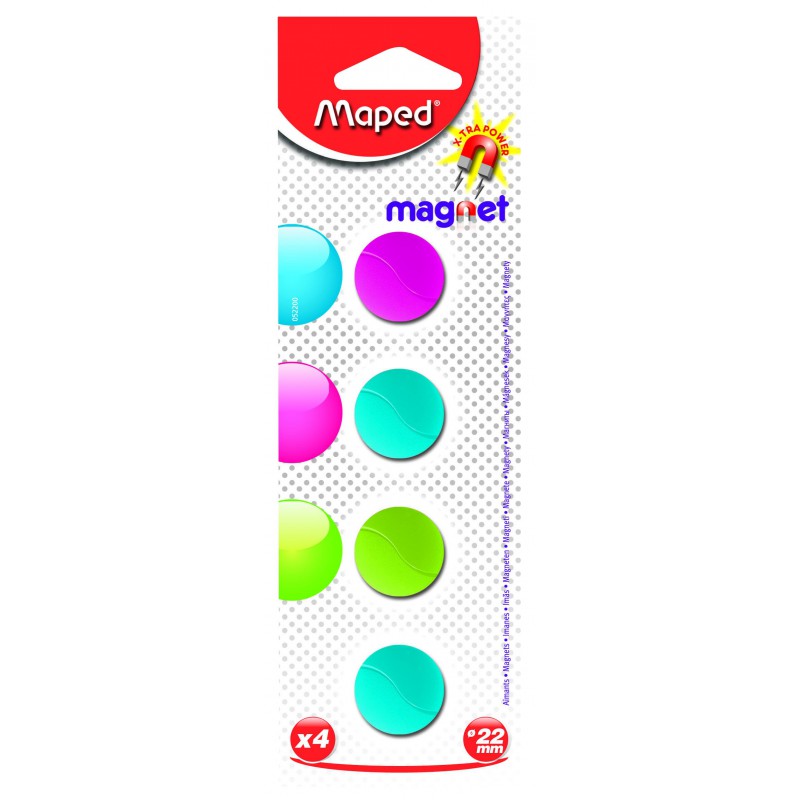 4x Aimants Maped Blister 22 mm