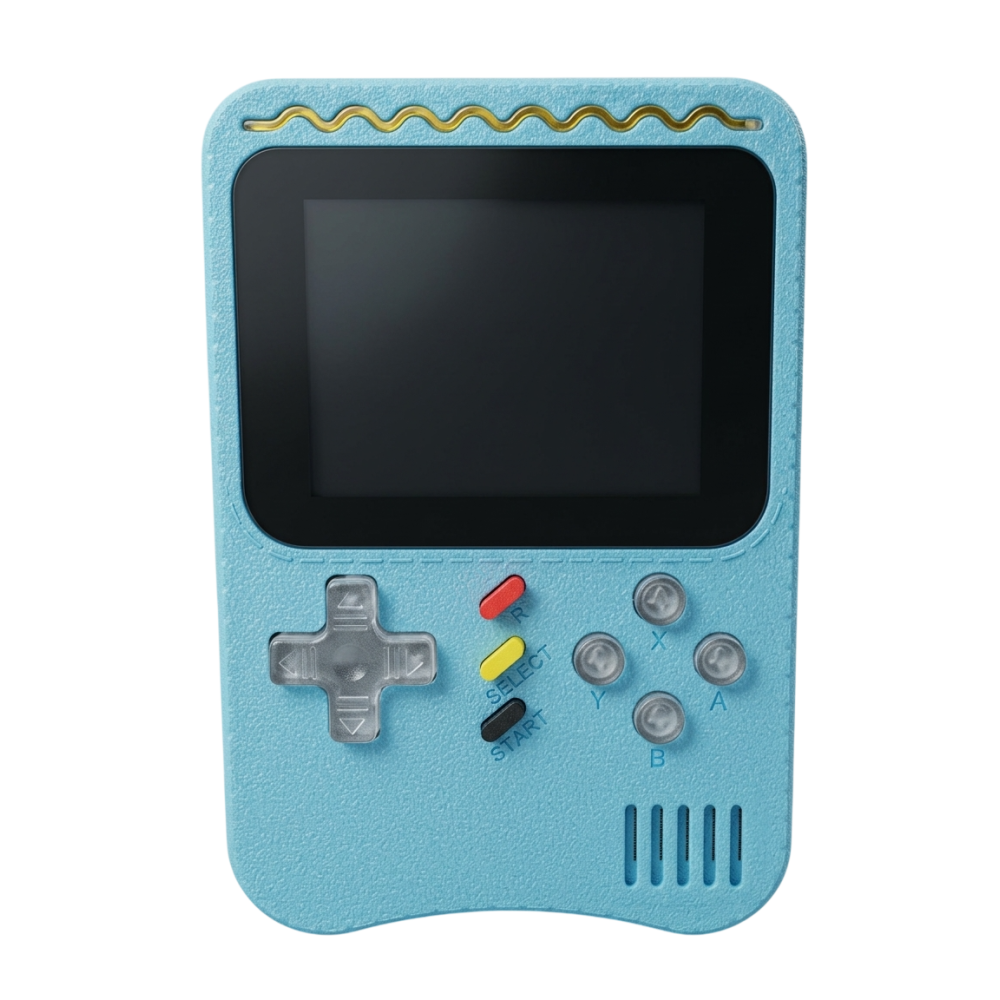 Console de jeux vidéo portable H6 / 500 jeux / Rétro / Bleu
