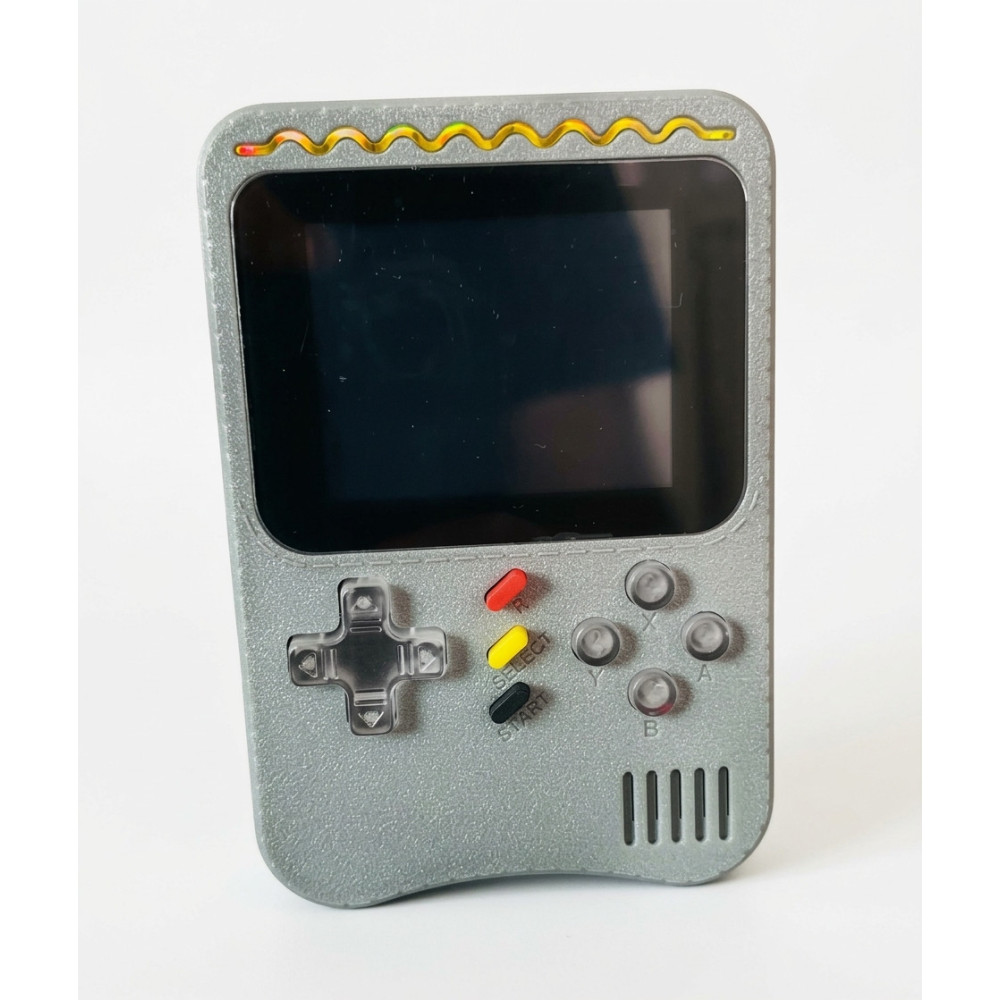 Console de jeux vidéo portable H6 / 500 jeux / Rétro / Gris