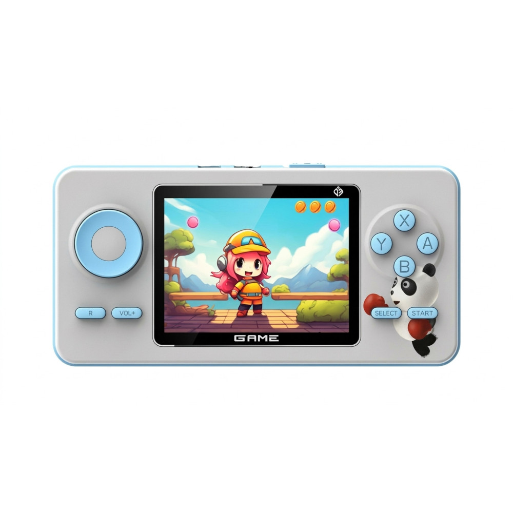 Console de jeux vidéo portable S5 / 520 jeux / Rétro / Gris/Bleu