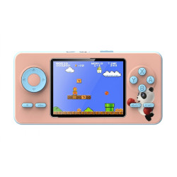Console de jeux vidéo portable S5 / 520 jeux / Rétro / Rose/Bleu