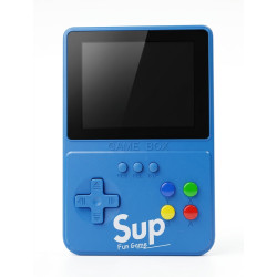 Console de jeux vidéo portable K35 / 500 jeux / Rétro / Bleu