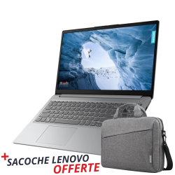 Pc Portable Lenovo IdeaPad 1 15IJL7 / Celeron N4500 / 8 Go / 256 Go SSD / Windows 11 / Gris Avec Sacoche Lenovo Offerte