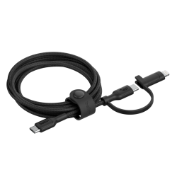 Câble BELKIN 2en-1 BoostCharge Pro avec Connecteurs USB-C et Lightning / Noir