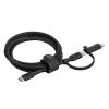 Câble BELKIN 2en-1 BoostCharge Pro avec Connecteurs USB-C et Lightning / Noir