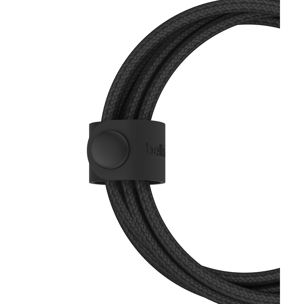 Câble BELKIN 2en-1 BoostCharge Pro avec Connecteurs USB-C et Lightning / Noir