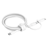 Câble BELKIN 2en-1 BoostCharge Pro avec Connecteurs USB-C et Lightning / Blanc