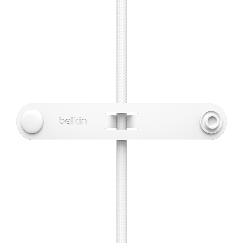 Câble BELKIN 2en-1 BoostCharge Pro avec Connecteurs USB-C et Lightning / Blanc