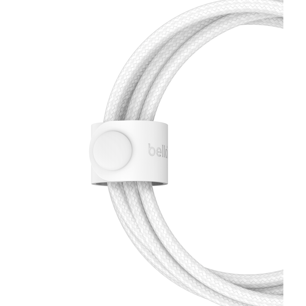 Câble BELKIN 2en-1 BoostCharge Pro avec Connecteurs USB-C et Lightning / Blanc